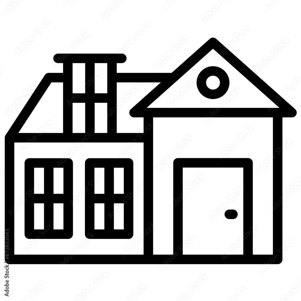 House vector icon illustration of Home Improvements iconset. House vector icon illustration of Home Improvements iconset.