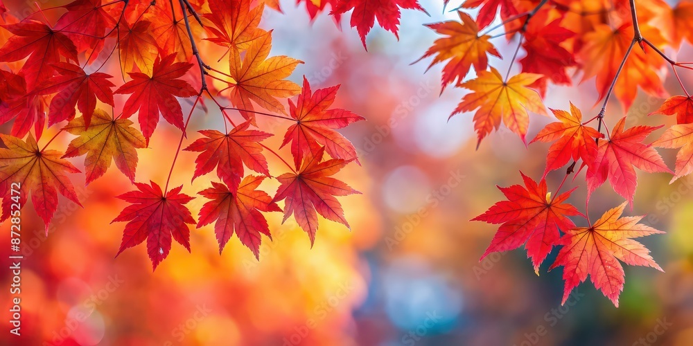 Vibrant red maple leaves in autumn , fall foliage, vibrant, red, colorful, seasonal, autumn, maple tree, nature, beauty Vibrant red maple leaves in autumn , fall foliage, vibrant, red, colorful, seasonal, autumn, maple tree, nature, beauty