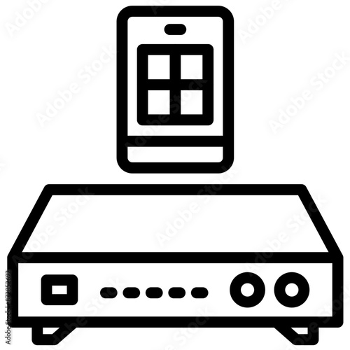 DVR vector icon illustration of Mobile UI & UX iconset.