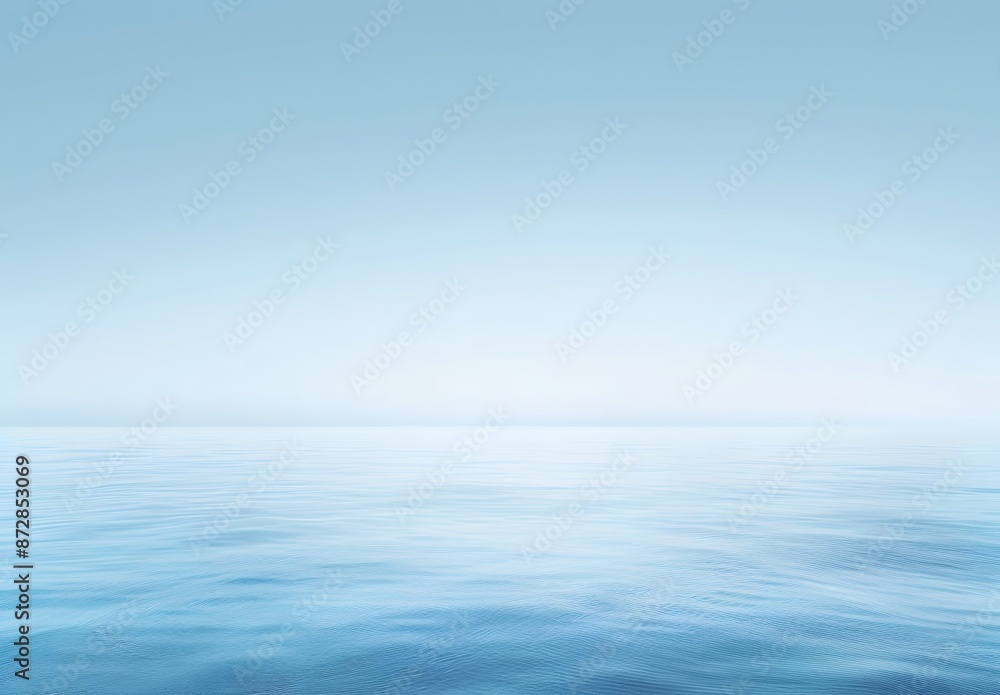 Obraz premium Minimalist Light Blue Gradient Background