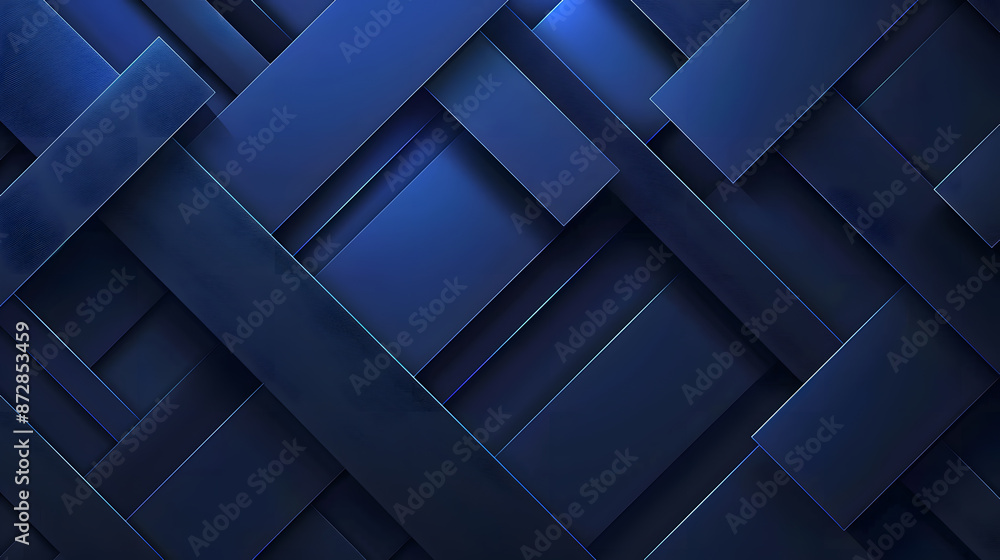 blue gradients in an abstract pattern with diagonal lines and corners on a dark background, simple shapes and lines in a minimalist style. blue gradients in an abstract pattern with diagonal lines and corners on a dark background, simple shapes and lines in a minimalist style.