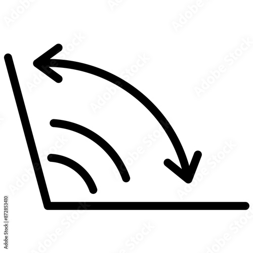 Angle vector icon illustration of School iconset.