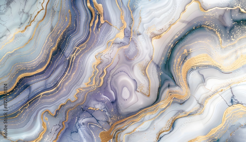 Abstract Marble Texture with Golden Veins Abstract Marble Texture with Golden Veins