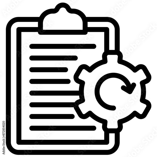 Policy Deployment vector icon illustration of Human Resource iconset.
