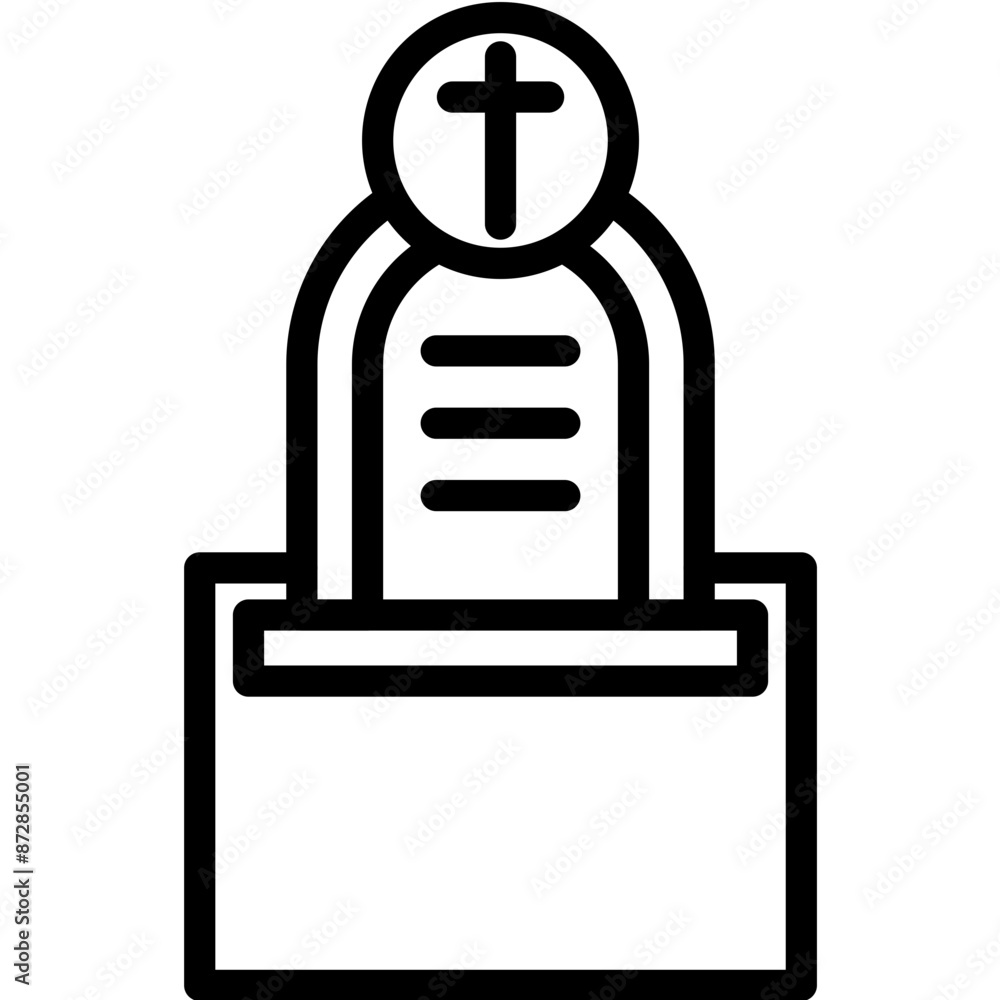 Mortuary vector icon illustration of Funeral iconset. Mortuary vector icon illustration of Funeral iconset.