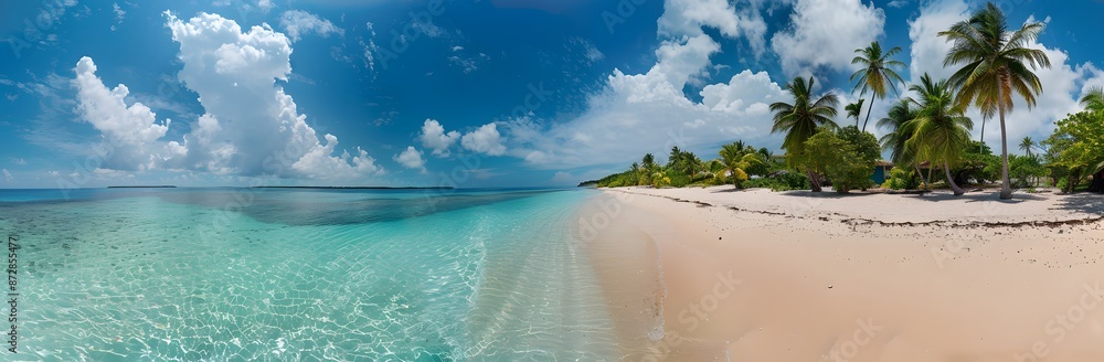 Tropical Beach Paradise: White Sand & Turquoise Waters Tropical Beach Paradise: White Sand & Turquoise Waters