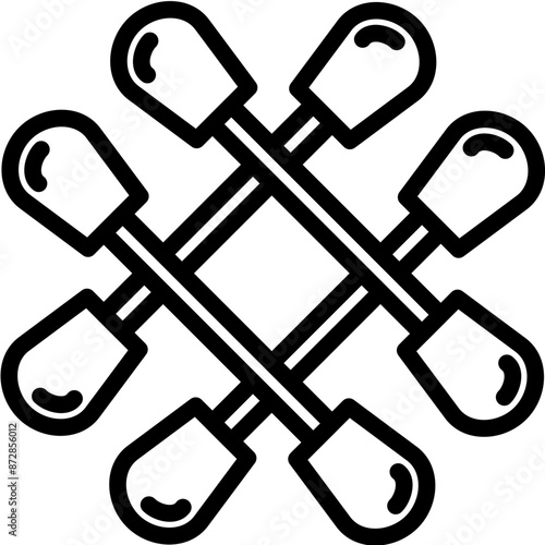 Cotton Swabs vector icon illustration of Pharmacy iconset.