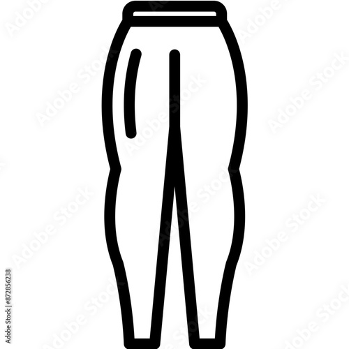 Leggings vector icon illustration of Pilates iconset.
