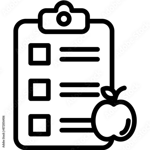 Diet vector icon illustration of Pilates iconset.