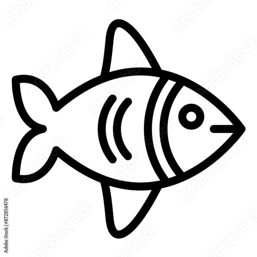 Fishes vector icon illustration of Coastline iconset.