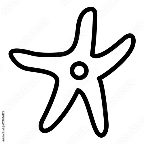 Starfish vector icon illustration of Coastline iconset.