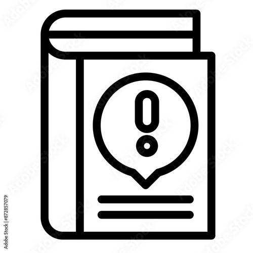 Guidance Booklet vector icon illustration of Hajj Pilgrimage iconset.