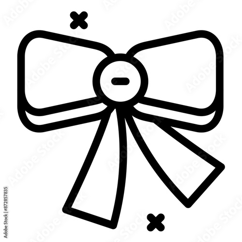 Festive Ribbon vector icon illustration of Festa Junina iconset.