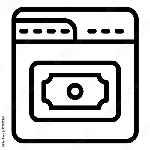 Money Laundering vector icon illustration of Corruption iconset.