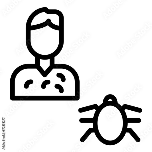 Vector-Borne Disease vector icon illustration of Infectious Diseases iconset.