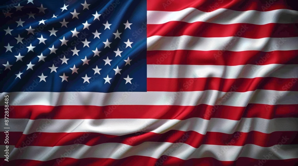 Obraz premium Representation of the american flag for us national loyalty day celebration