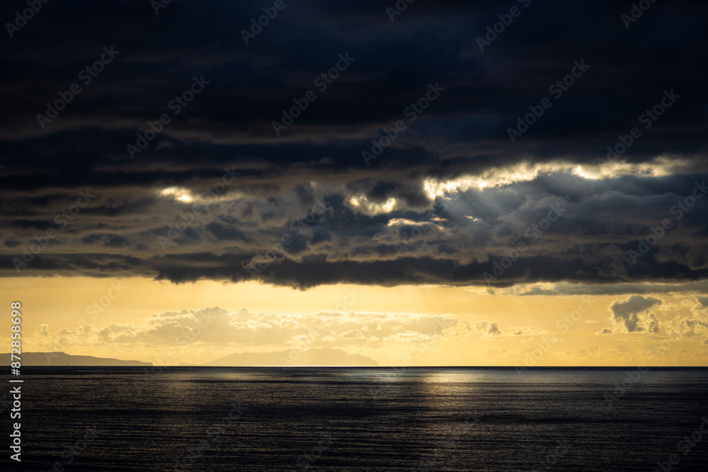 Fototapeta premium Sicily sea synset view