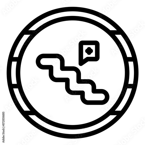 Cancer Staging vector icon illustration of Chemotherapy iconset.