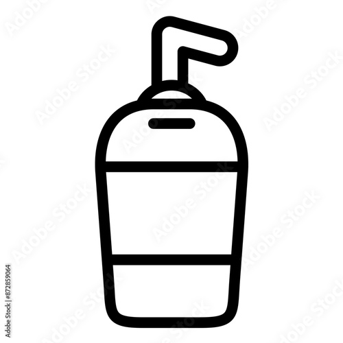 Wash Bottle vector icon illustration of Lab iconset.