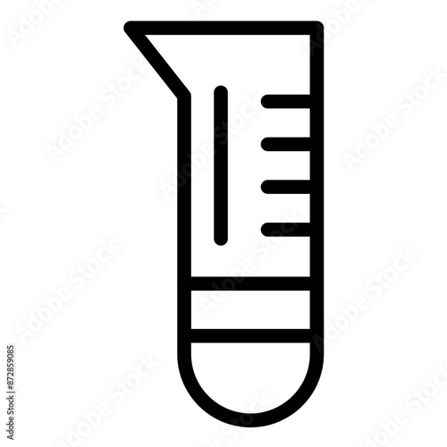 Graduated Cylinder vector icon illustration of Lab iconset.