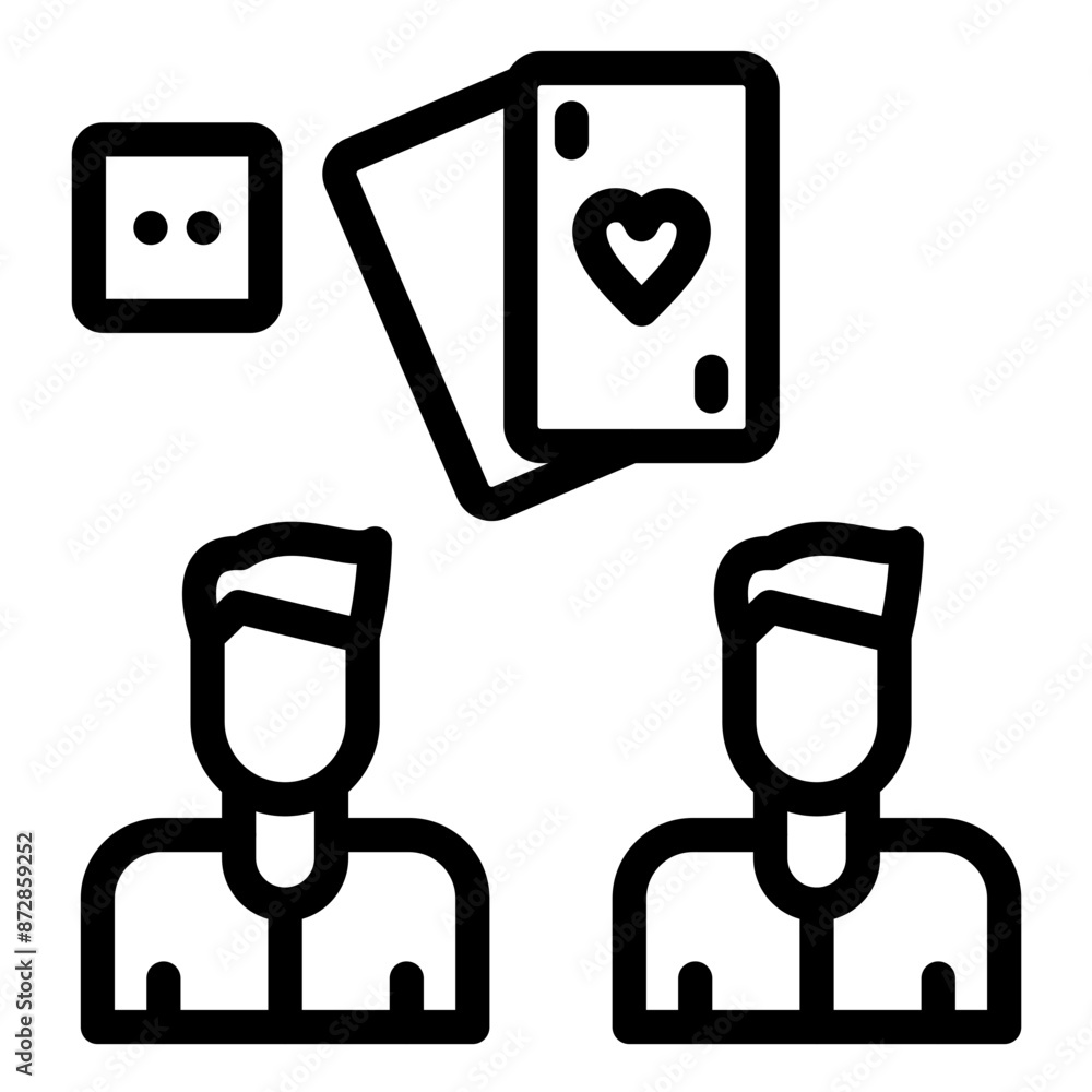Game Night vector icon illustration of Friendship iconset. Game Night vector icon illustration of Friendship iconset.