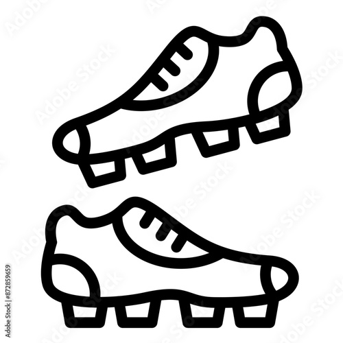 Rugby Boots vector icon illustration of Rugby iconset.