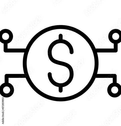 Market Penetration vector icon illustration of Business Analytics iconset.