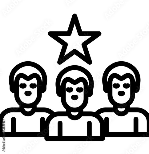 Market Leadership vector icon illustration of Business Analytics iconset.