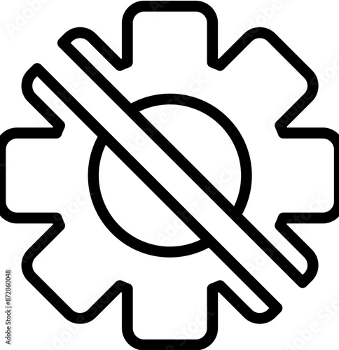 Disruption vector icon illustration of Business Analytics iconset.