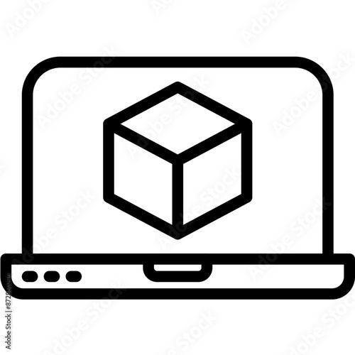 Network Virtualization vector icon illustration of Networking iconset.