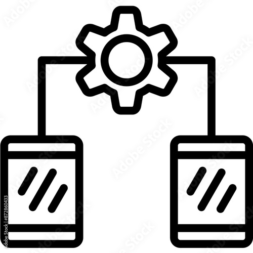 Network Optimization vector icon illustration of Networking iconset.