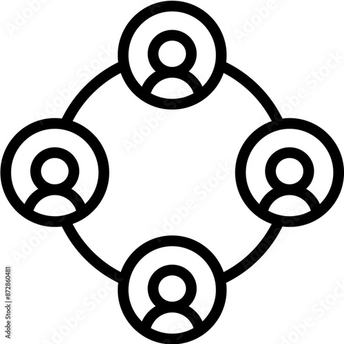 Socializing vector icon illustration of Networking iconset.