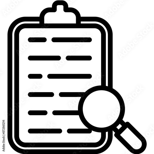 Traceability Matrix vector icon illustration of Quality Assurance iconset.
