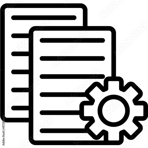 Process Documentation vector icon illustration of Quality Assurance iconset.