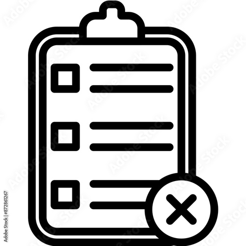 Non-Conformance vector icon illustration of Quality Assurance iconset.