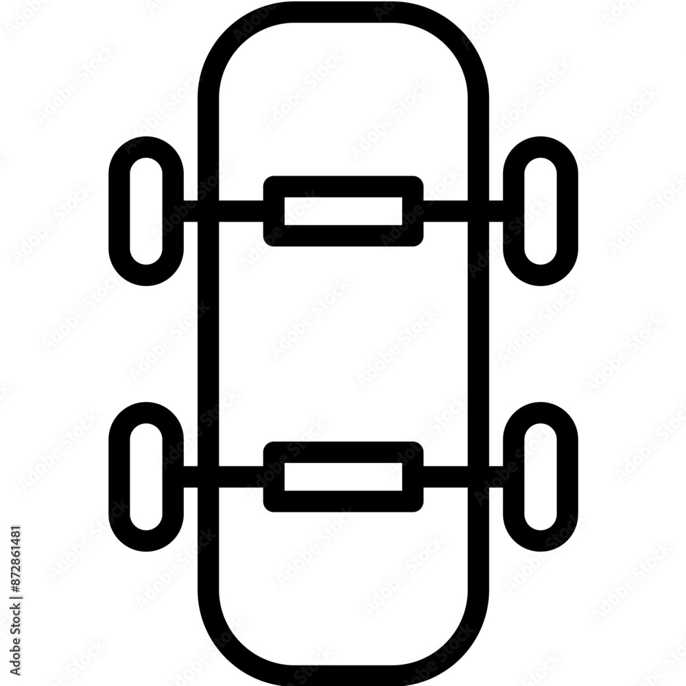 Skateboard vector icon illustration of Outdoor Fun iconset. Skateboard vector icon illustration of Outdoor Fun iconset.