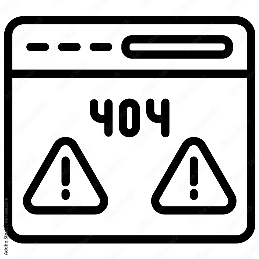 Page Not Found vector icon illustration of No Code iconset. Page Not Found vector icon illustration of No Code iconset.
