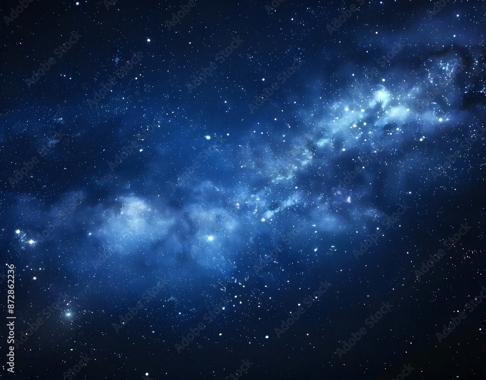Cosmic Night Sky with Starry Galaxy Cosmic Night Sky with Starry Galaxy