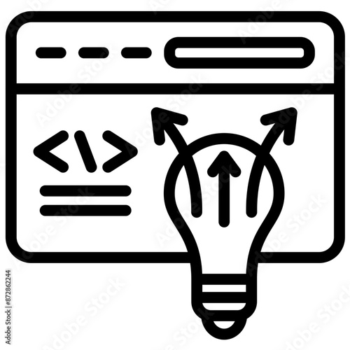 Improvisation vector icon illustration of No Code iconset.