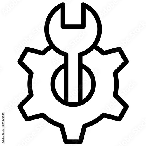 Maintenance vector icon illustration of No Code iconset.