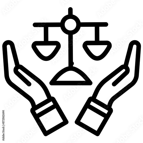 Plea vector icon illustration of Law & Legislation iconset.