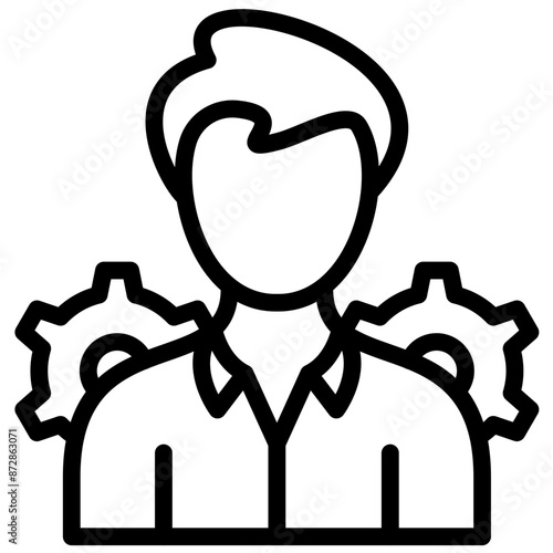 Administration vector icon illustration of Law & Legislation iconset.