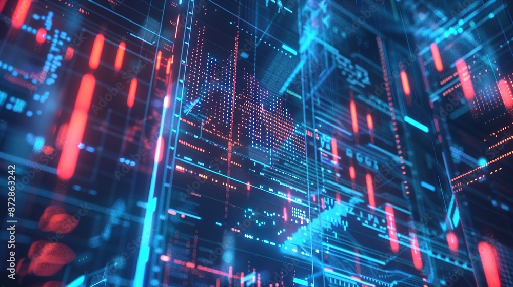 Technology hologram data Technology hologram data