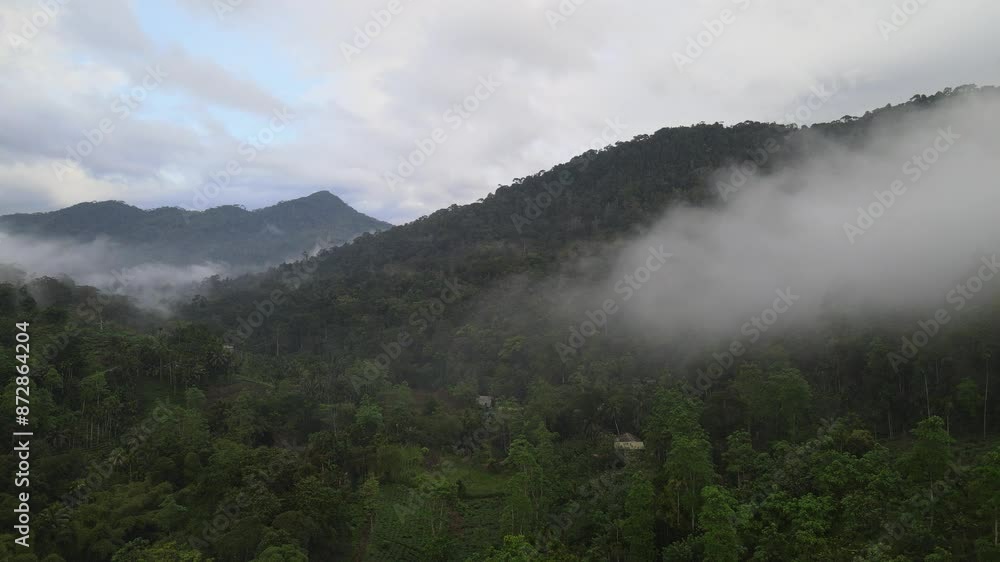 The aerial view of the Hill Country Region in Sri Lanka The aerial view of the Hill Country Region in Sri Lanka
