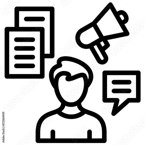 Overload vector icon illustration of Business Training iconset.