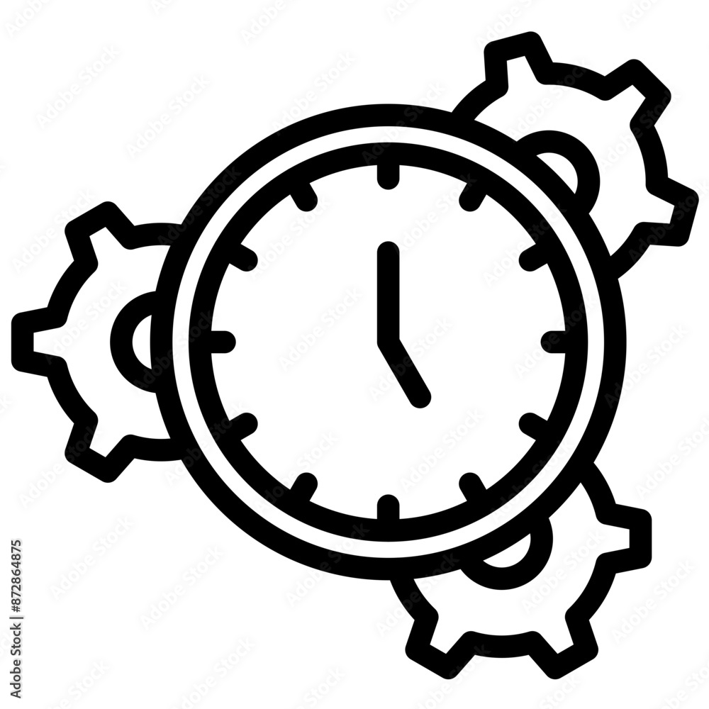 Time Management vector icon illustration of Gig Economy iconset. Time Management vector icon illustration of Gig Economy iconset.