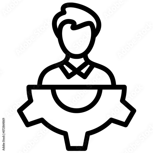 Workforce vector icon illustration of Gig Economy iconset.