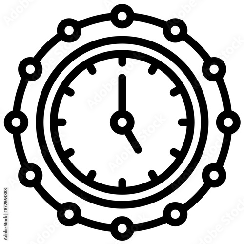 Time vector icon illustration of Gig Economy iconset.
