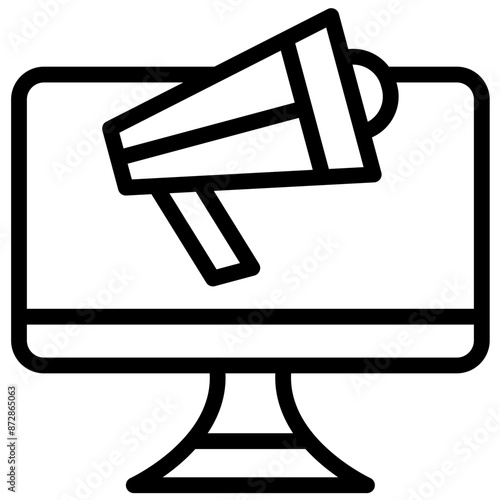 Online Marketing vector icon illustration of Gig Economy iconset.