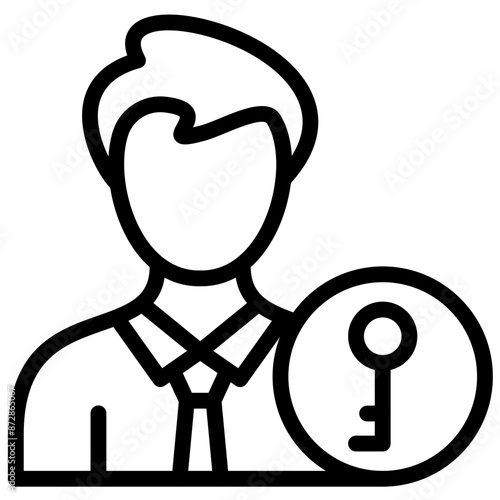 Ownership vector icon illustration of Gig Economy iconset.